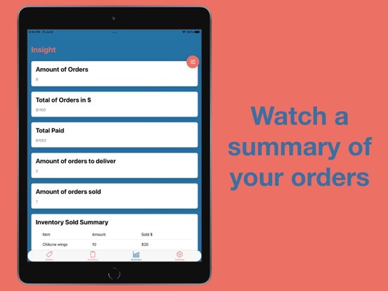 Screenshot #6 pour Order Inventory Manager