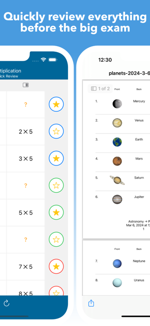 Skjermbilde av Mighty Flashcards