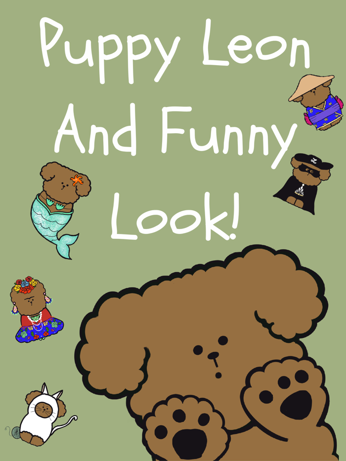 Puppy Leon and funny look