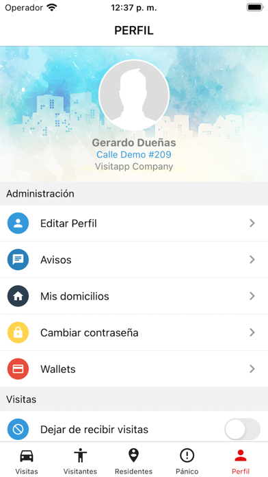 VisitApp Mega Colonos Screenshot