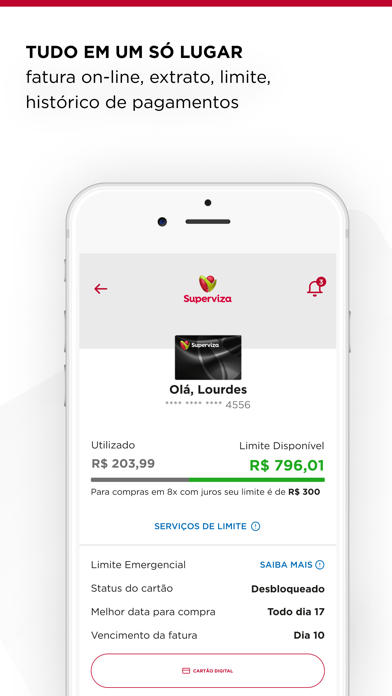 Cartão Superviza Screenshot