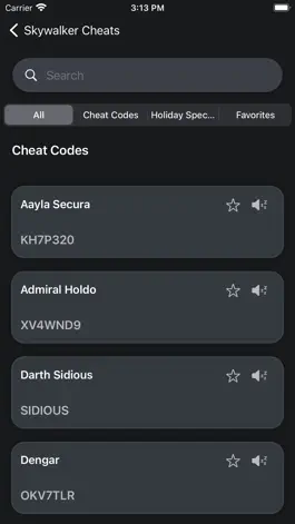 Game screenshot Cheat Codes for Skywalker Saga apk