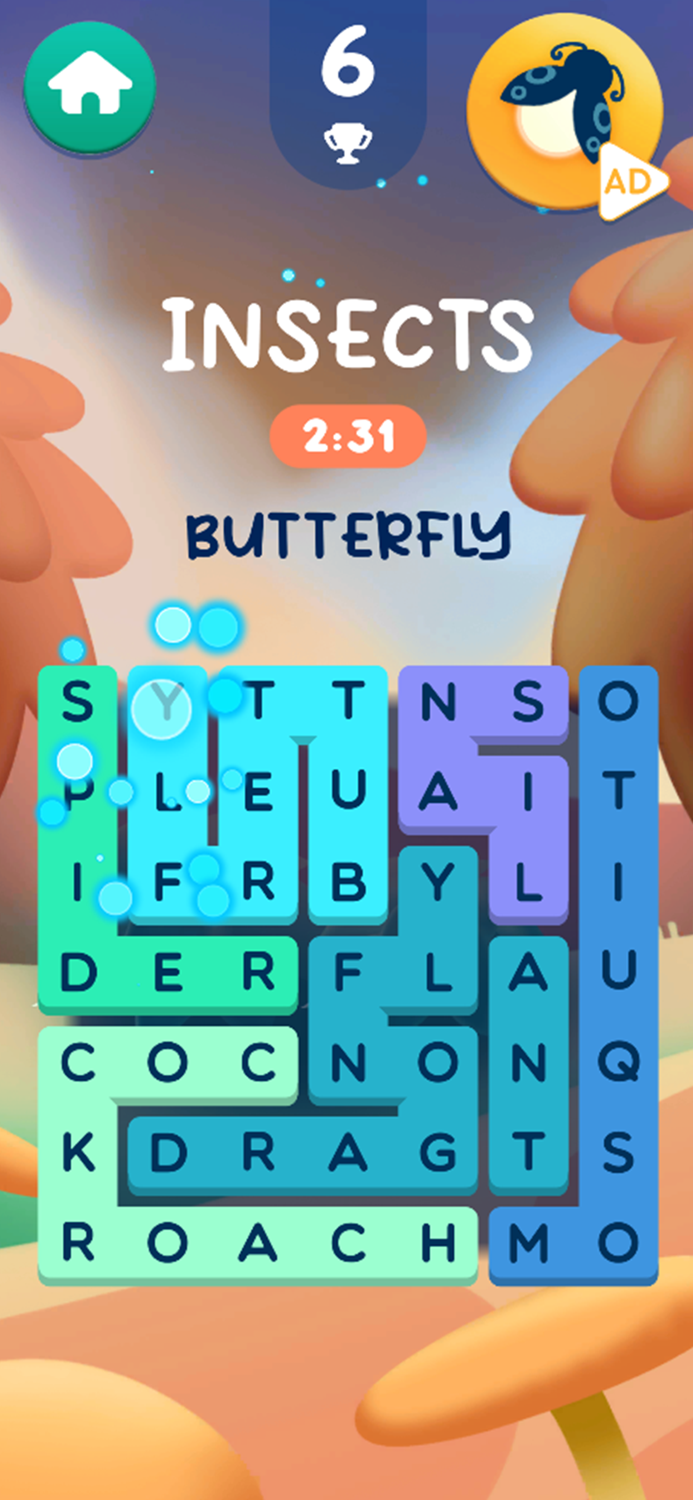 Word Puzzle One Line