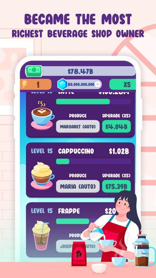 #1. Idle Beverage Tycoon (iOS) 게시자: Tuna Ozcelik