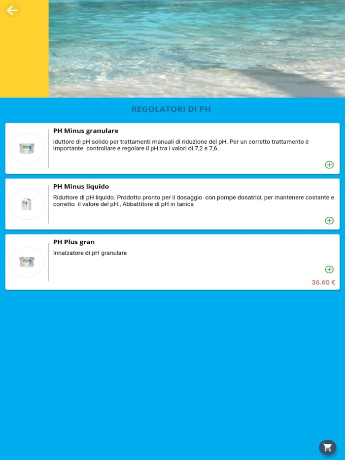 PRODOTTI PER LA MIA PISCINA