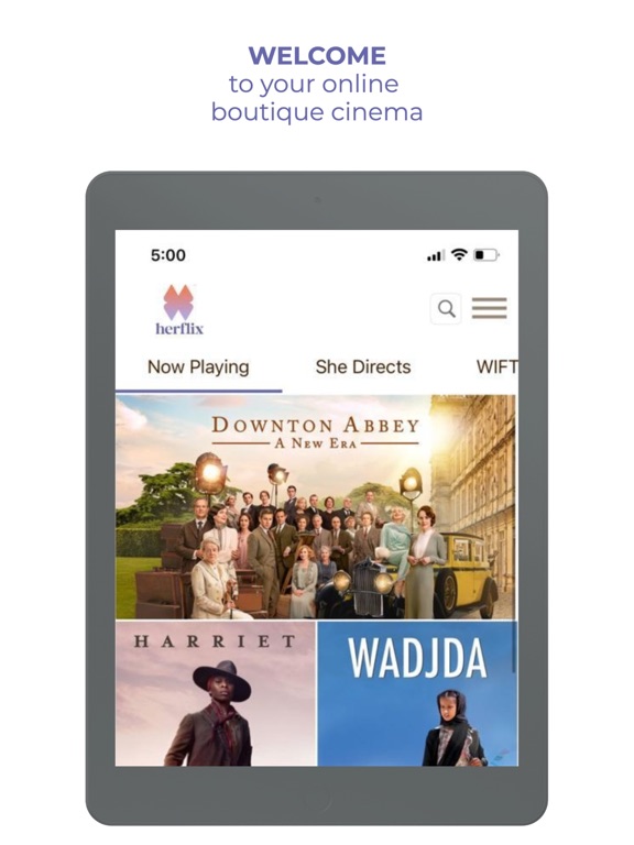 Herflix iPad screenshot 1 - Entertainment app