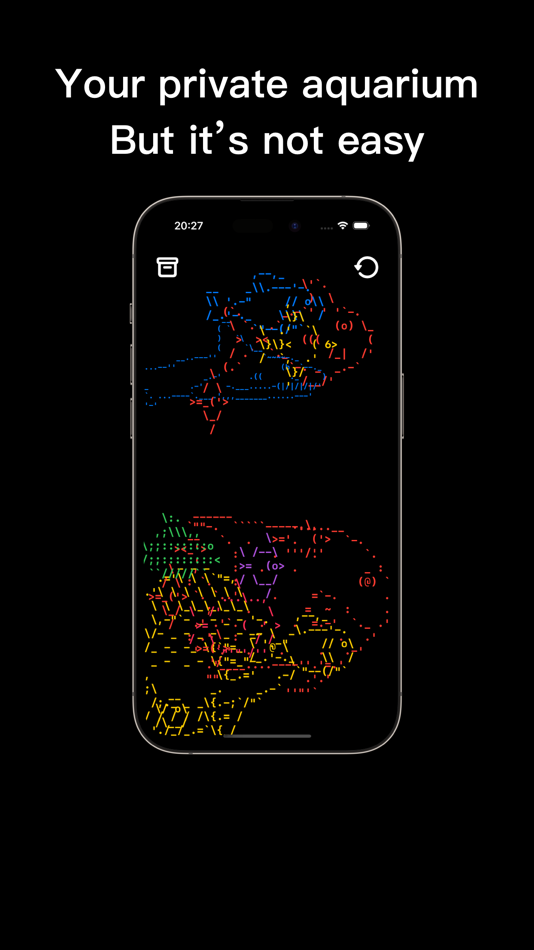 #1. 字符水族馆 (iOS) Podle: 德铭 何