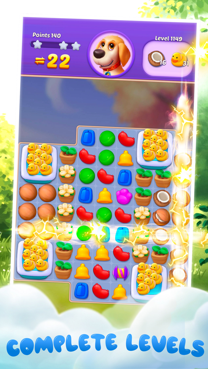 Puppy Diary Match 3 Game