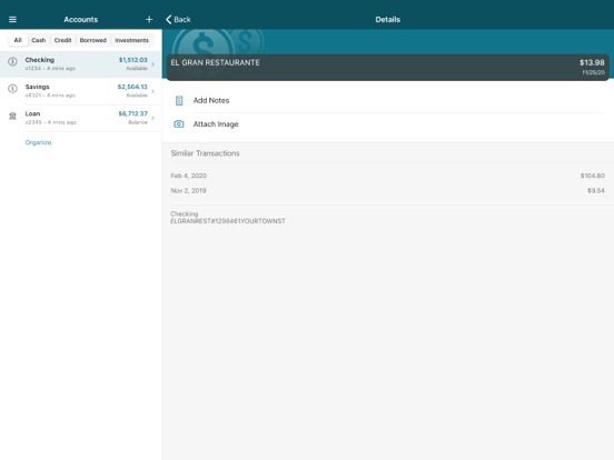 West Valley National Bank iPad screenshot 3 - Finance app