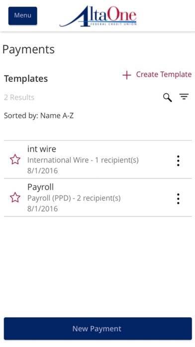 AltaOne Mobile Banking Screenshot