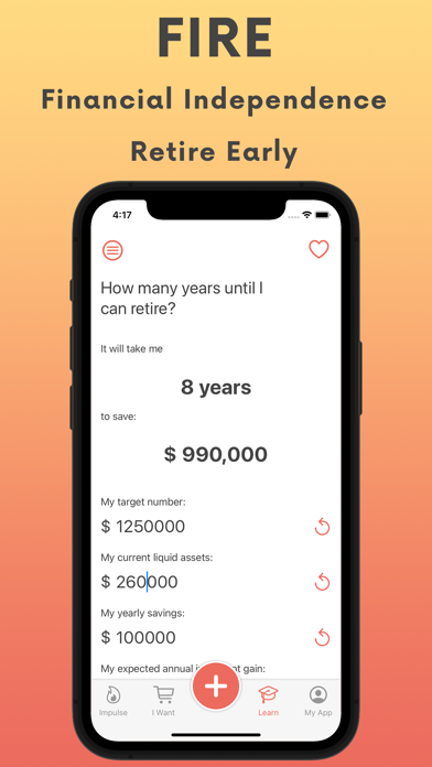 FIRE Financial Independence Screenshot