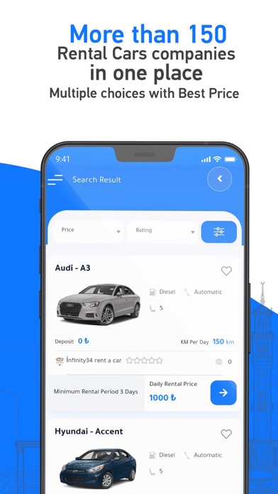 Kira - Rent a Car Screenshot
