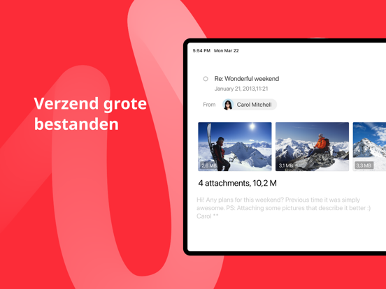 Email App – myMail iPad app afbeelding 4