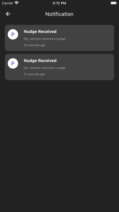 NudgeMe. Screenshot
