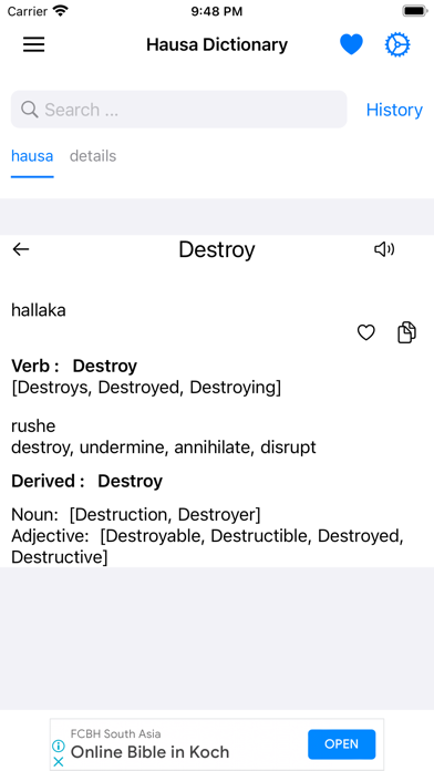 Smart Hausa Dictionary Screenshot