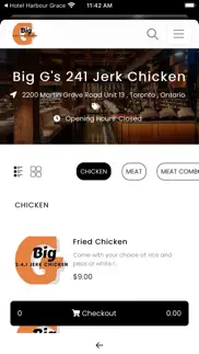 big g's 241 jerk chicken iphone screenshot 2