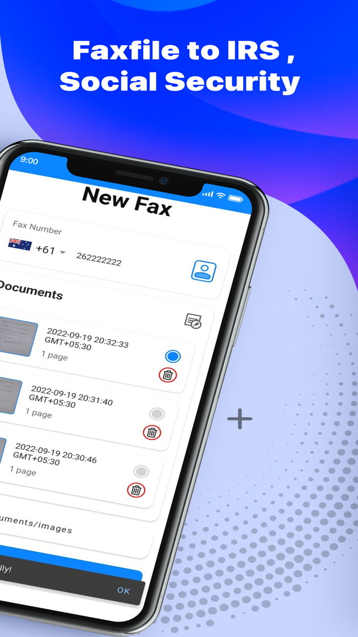 Fax send and receive for iphone
