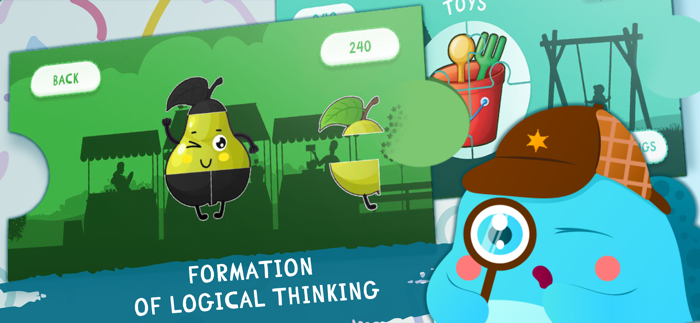 Puzzles for kids. Baby Games