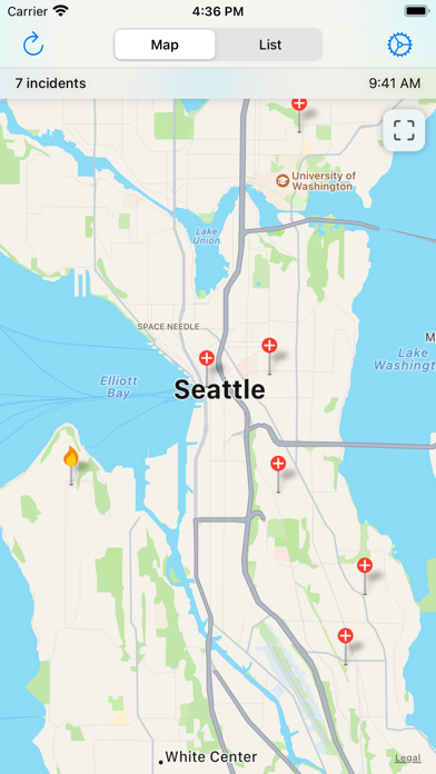 Screenshot #1 pour Seattle Incidents