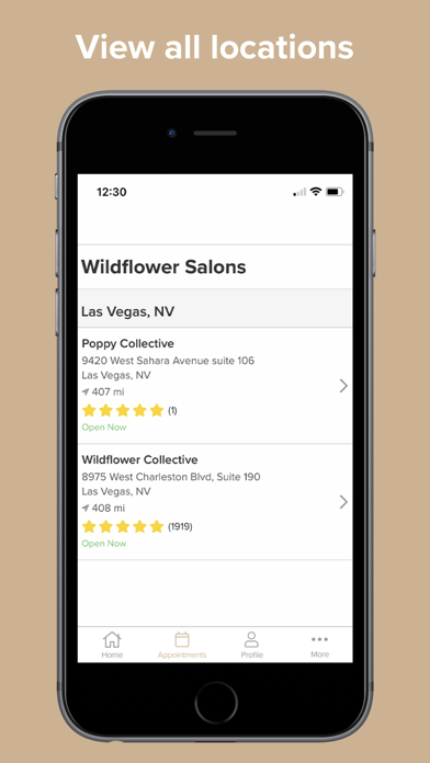 Wildflower Salons Screenshot