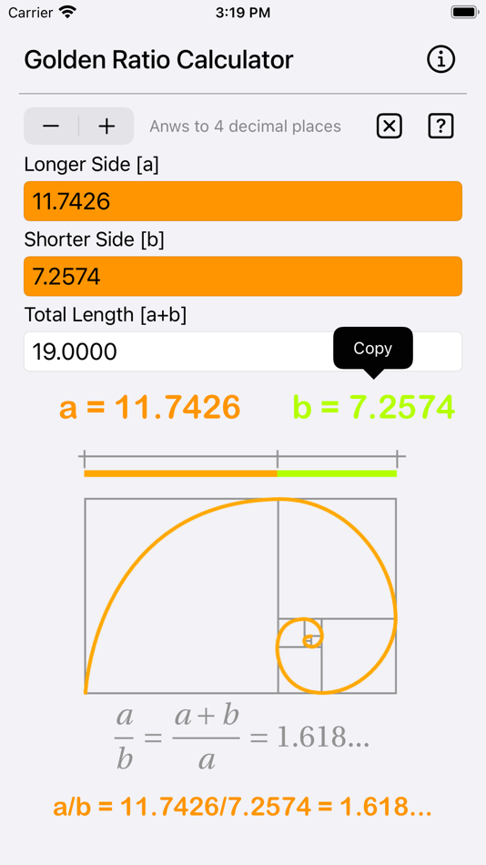 #9. Golden Ratio Calculator Plus (iOS) 由: Heng Jia Liang