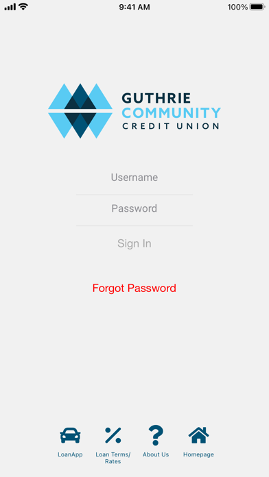 Guthrie Federal Credit Union Screenshot
