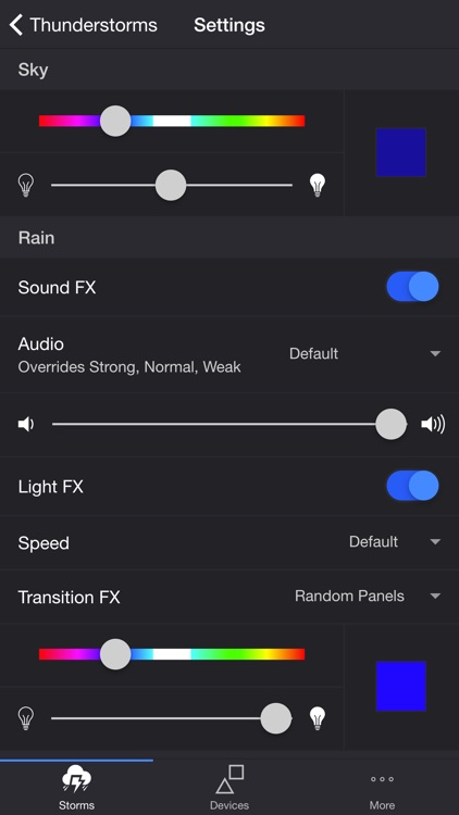 Thunderstorm for Nanoleaf
