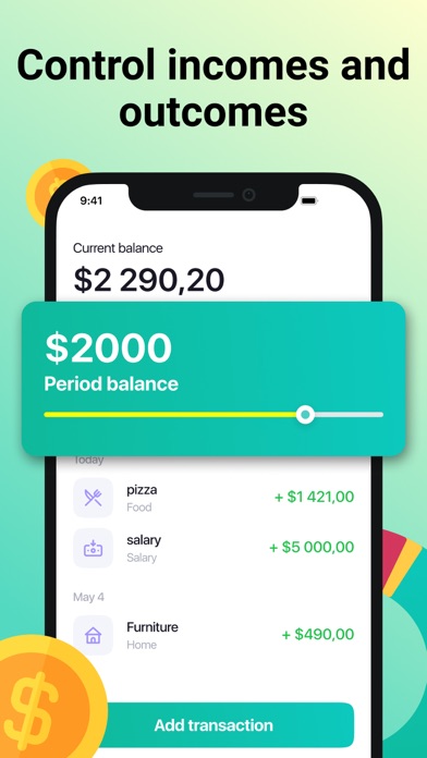 Money expenses calculator  Screenshot