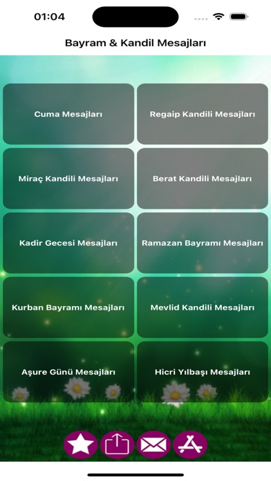 Cuma Bayram Kandil Mesajları Screenshot