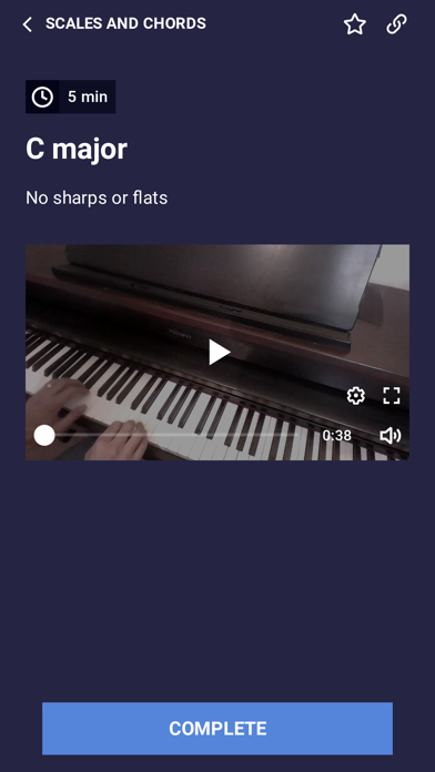 Piano fingers Screenshot