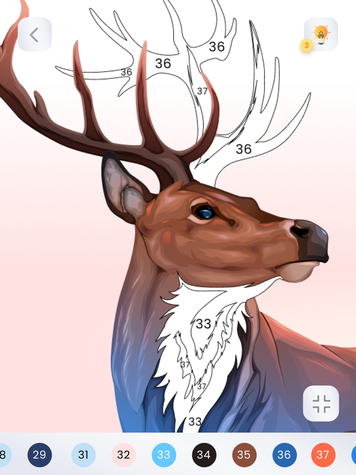 Coloring book Color by number