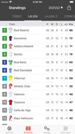 Game screenshot Live Scores for La Liga App apk