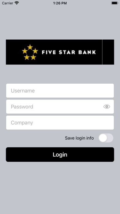 Five Star Bank Mobile RDC Screenshot