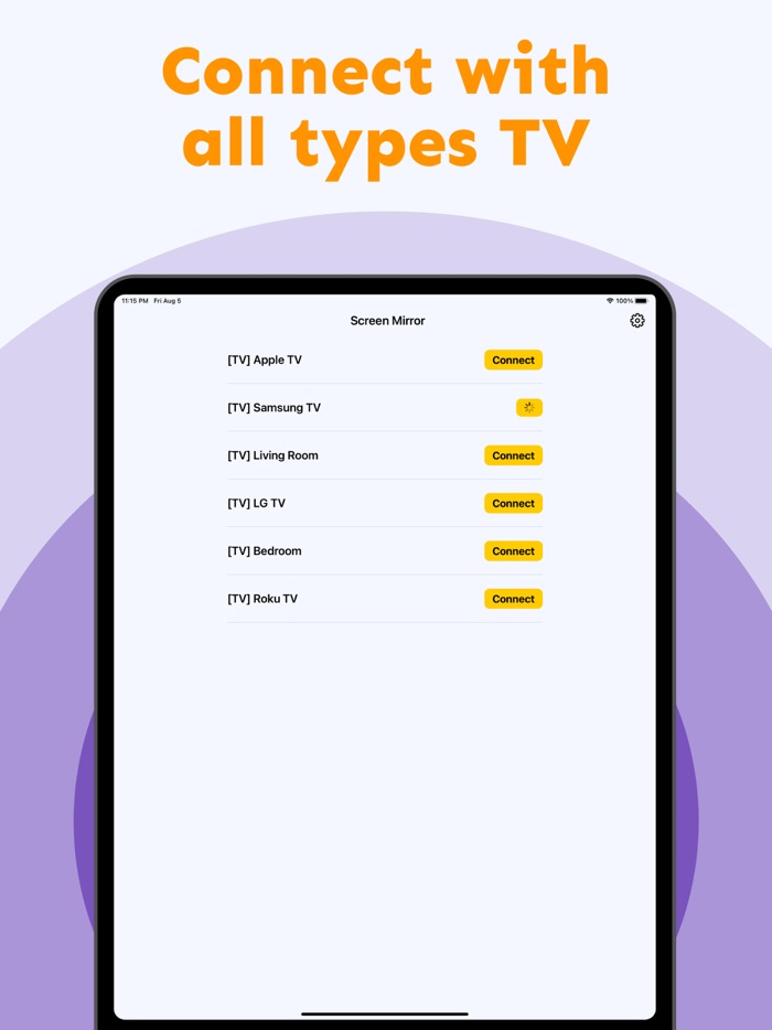 Screen Mirroring and HD TV Cast
