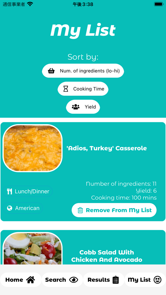 #5. Use It Up: A Recipe Database (iOS) بواسطة: Barcelona Code School
