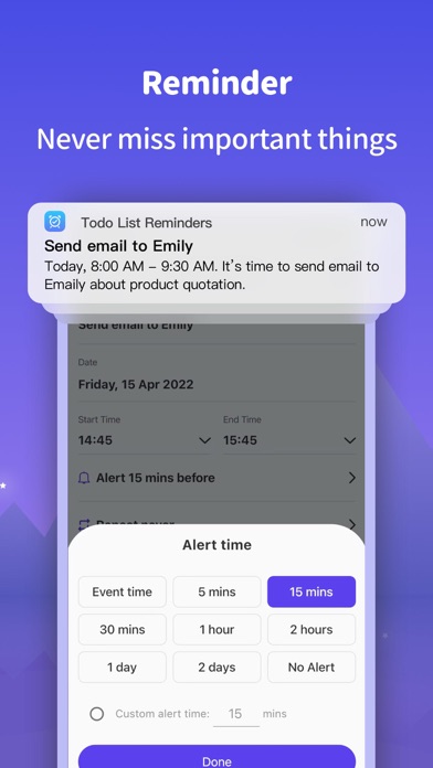 To do list - Reminder Screenshot