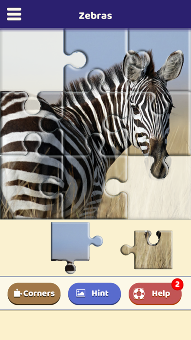 Screenshot 1 of Zebra Love Puzzle App
