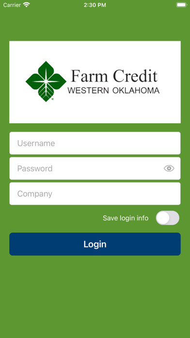 Western OK Business AgChex Screenshot
