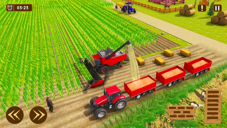Ranch Farming Sim Tractor Game screenshot-4