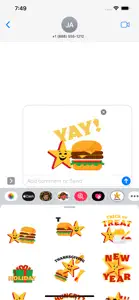 Carl's Jr. Stickers screenshot #2 for iPhone