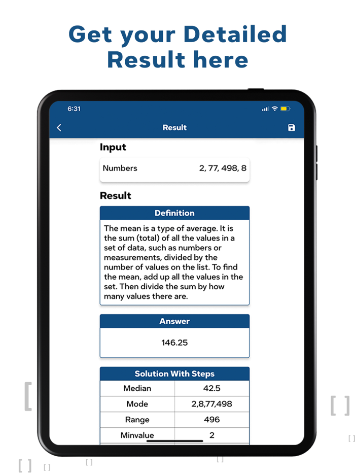 Mean Calculator Average Number