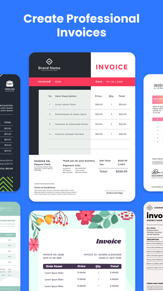 Invoice Maker - Estimate Maker - 1.0 - (iOS)