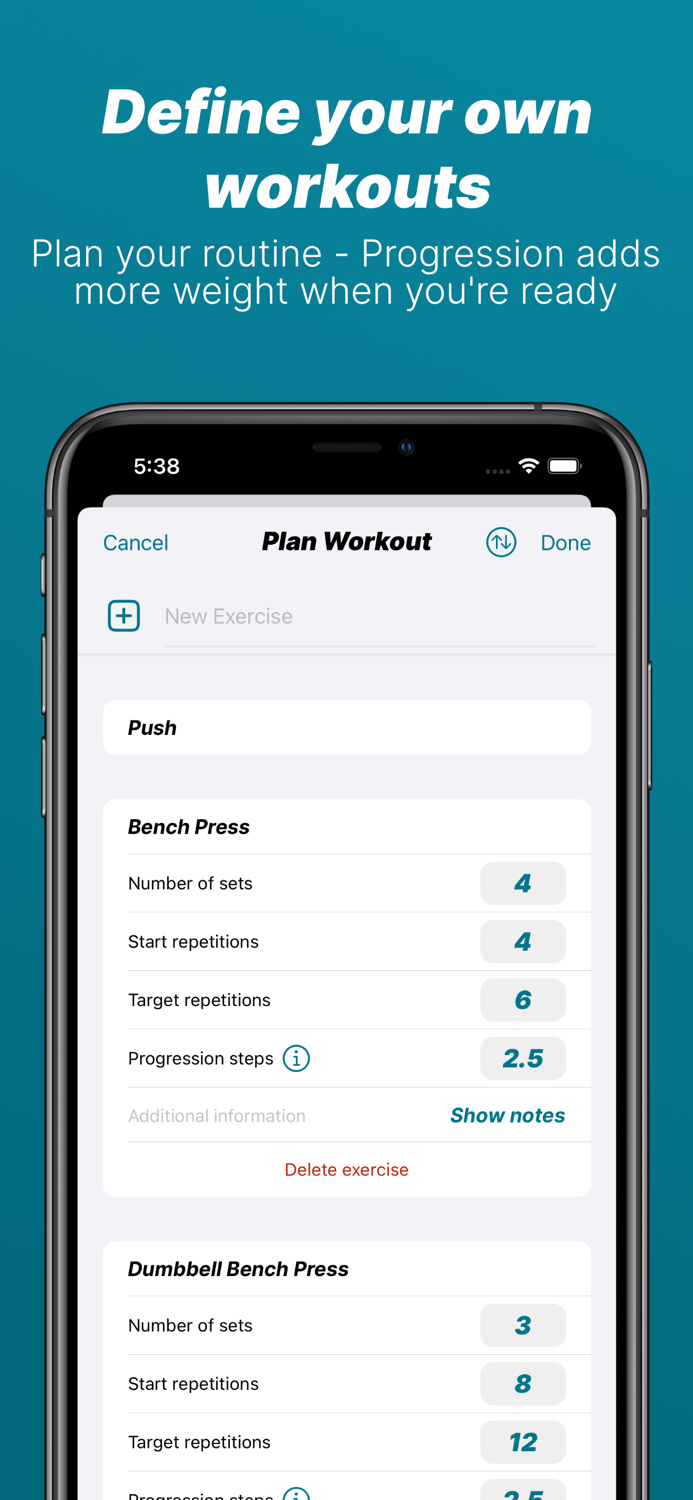 Progression Get strong