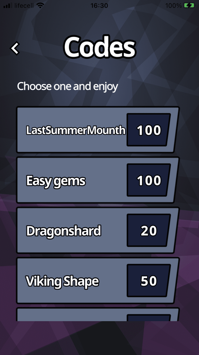 Gems Options for Battle Games