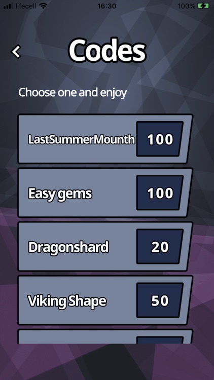 Gems Options for Battle Games