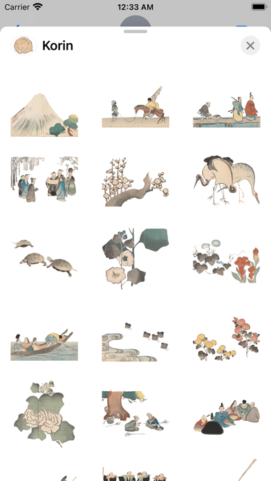 Screenshot #1 pour Korin Stickers