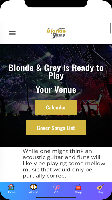 Blonde & Grey Band Screenshot