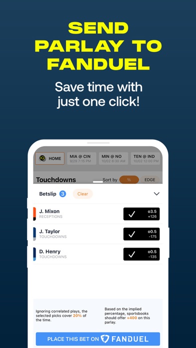 ParlayIQ for Sports Betting Screenshot