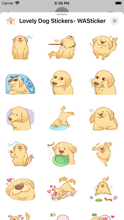 Lovely Dog Stickers- WASticker