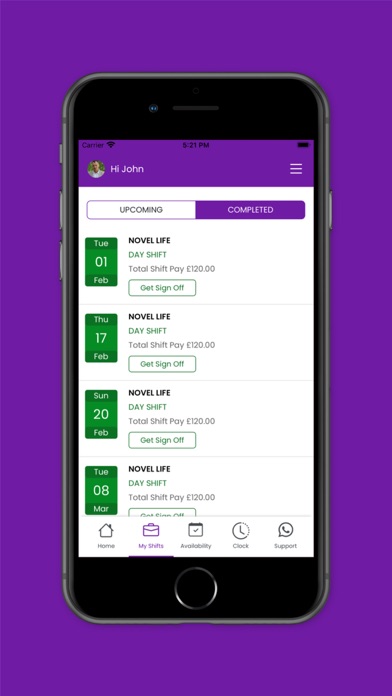 365 Care Services Screenshot